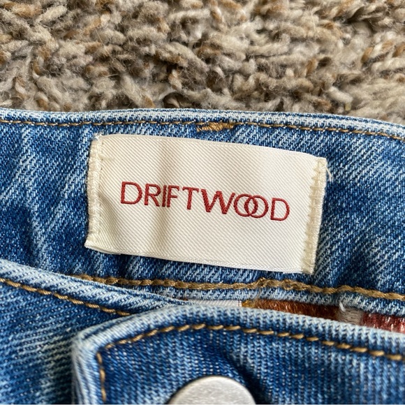 DRIFTWOOD Blue Flare Jeans with Multicolor Sunburst Waist - Picture 12 of 15